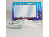 6" Sandeel Bait Lures Pearl & Blue